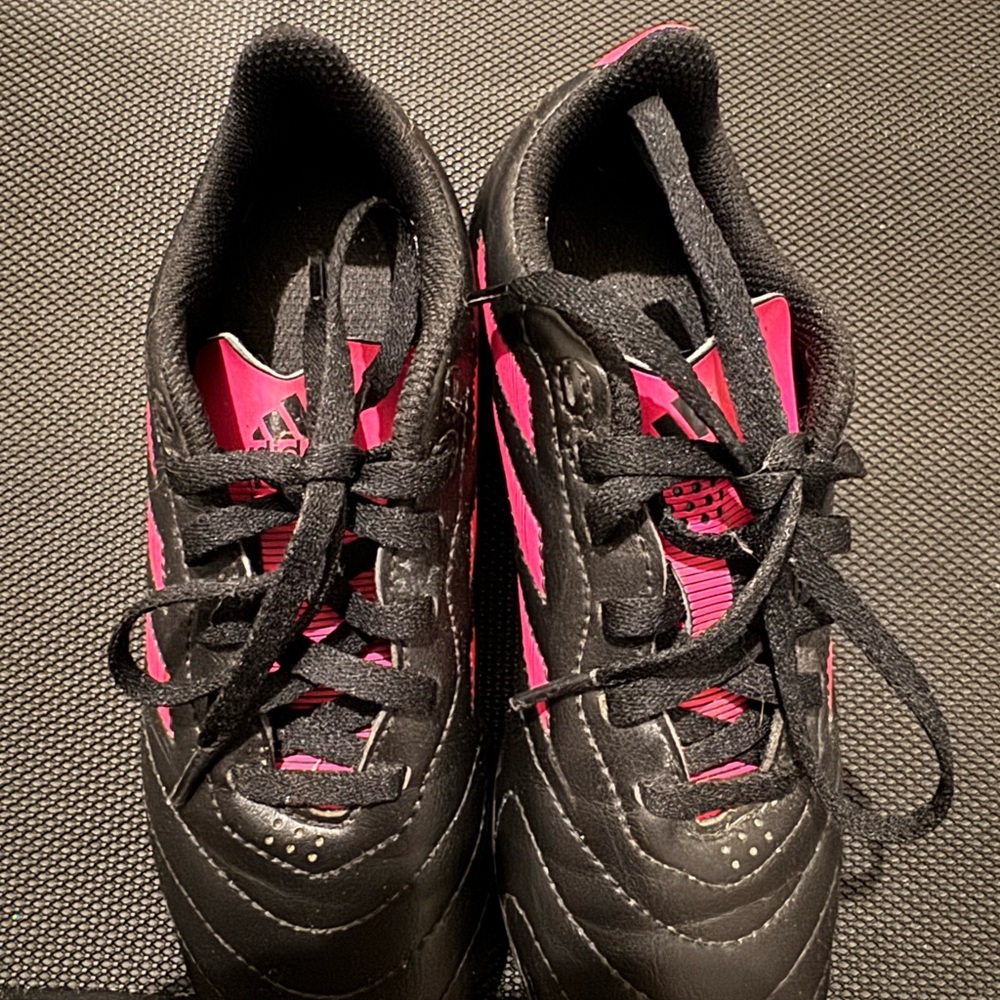 Adidas Black and Pink Sneakers